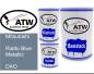 Preview: Mitsubishi, Rialto Blue Metallic, DAO: 500ml Lackdose + 500ml Klarlack + 250ml Härter - Set, von ATW Autoteile West.